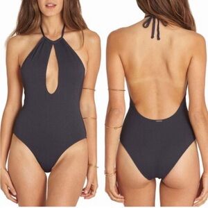 Billabong Luv Myself One Piece Halter Swimsuit Sz S